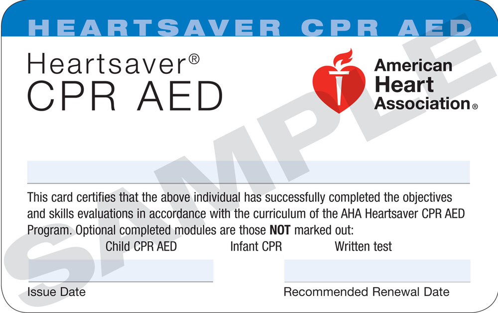 Heartsaver CPR AED